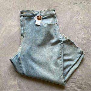 NWT Lane Bryant, light wash high rise straight flex magic waistband, size 26/45